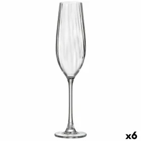 Samppanjalasi Bohemia Crystal Optic Läpinäkyvä Lasi 260 ml (6 osaa)