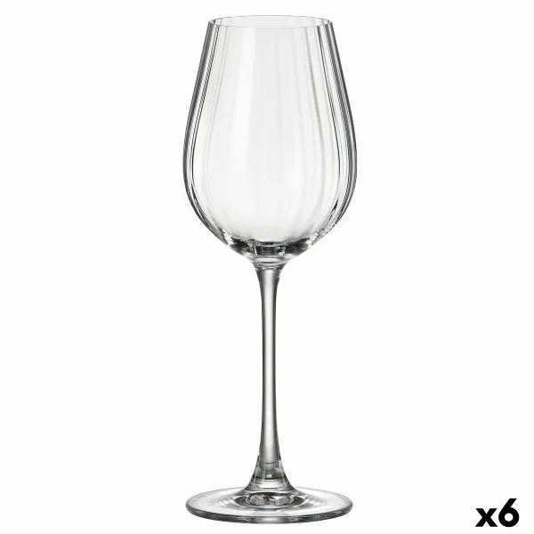 Vīna glāze Bohemia Crystal Optic Caurspīdīgs 400 ml 6 gb.