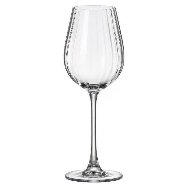 Wine glass Bohemia Crystal Optic Transparent 400 ml 6 Units