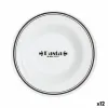 Pastalautanen Luminarc Friends Time Bistro Valkoinen/Musta Lasi 28,5 cm (12 osaa)