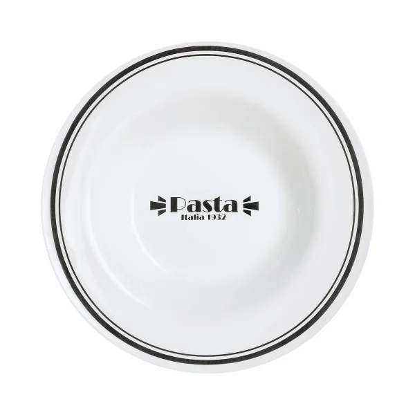 Indas makaronams Luminarc Friends Time Bistro Balta / Juoda stiklas 28,5 cm (12 vnt.)