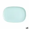 Поднос Luminarc Sweet Line бирюзовый Cтекло 35 x 24 cm (6 штук)