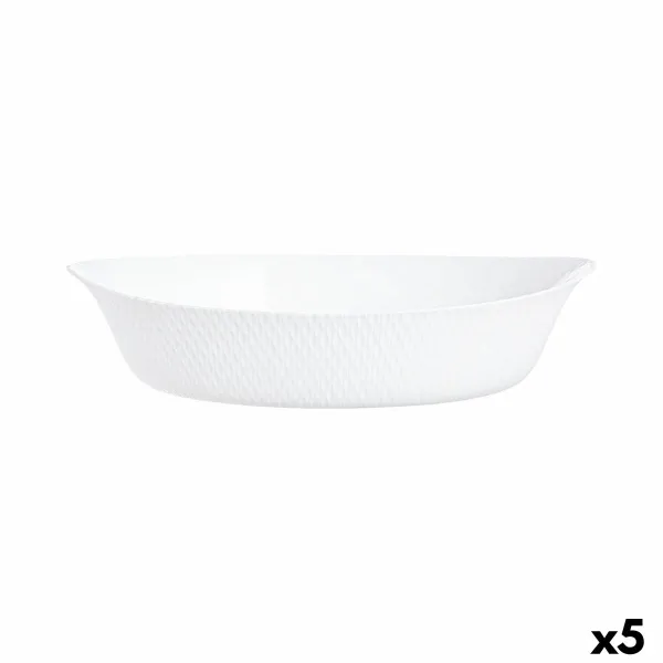 Pasniegšanas Plate Luminarc Smart Cuisine 32 x 20 cm Balts Stikls (6 gb.)