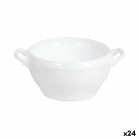 Keittokulhot Luminarc Bol Opal Valkoinen 540 ml Kahvoilla (24 osaa)