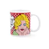 Puodelis Quid Pin Up Sarjakuvat Monivärinen Keraminen 330 ml (12 osaa)