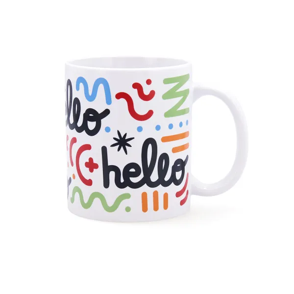 Чашка Quid Hello Komikss Daudzkrāsains Keramika 330 ml (12 gb.)