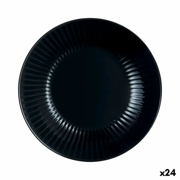 Dziļais šķīvis Luminarc Cottage Melns Stikls 20 cm (24 gb.)