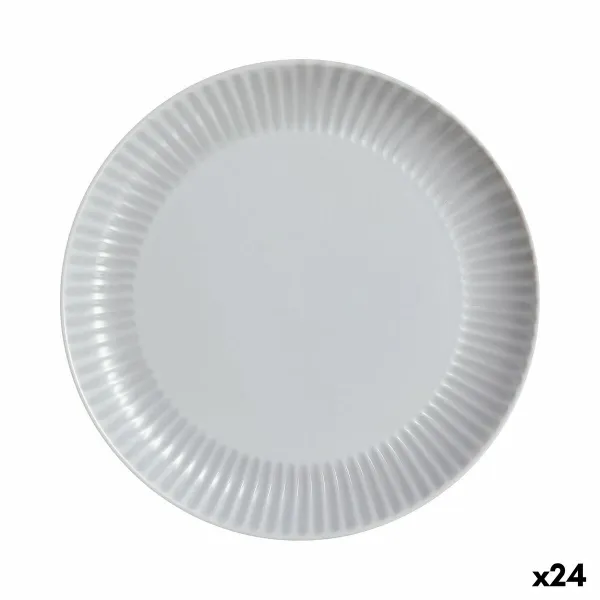 Litteä Lautanen Luminarc Cottage Harmaa Lasi 25 cm (24 osaa)