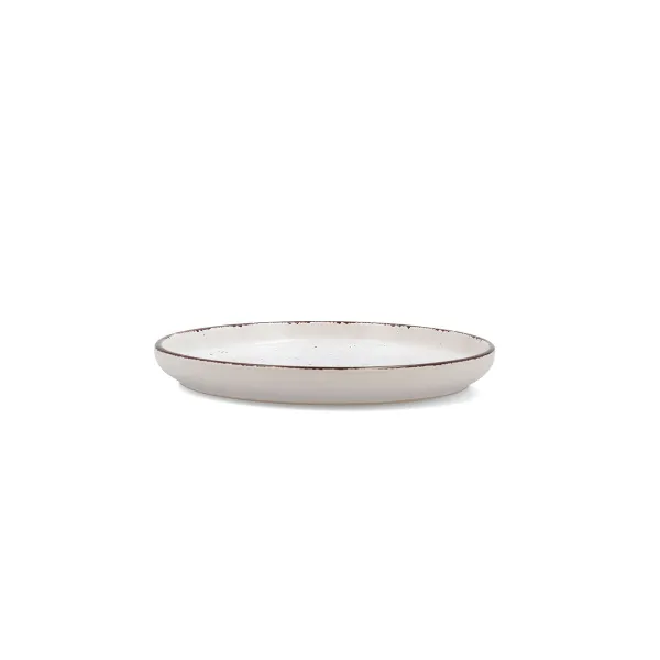 Dessert dish Quid Duna Beige Ceramic 20 x 2,5 cm (6 Units)
