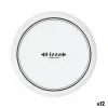 Pizzalautanen Luminarc Firend's Time Bistro Valkoinen Musta Lasi Ø 32 cm (12 osaa)