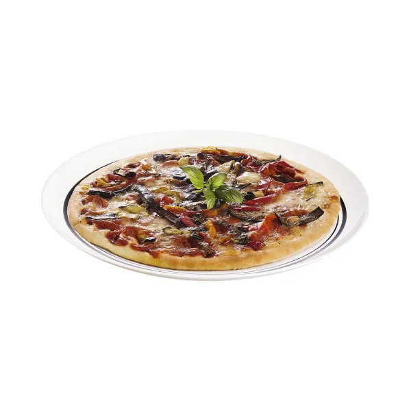 Pizzalautanen Luminarc Firend's Time Bistro Valkoinen Musta Lasi Ø 32 cm (12 osaa)