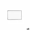 Välipalatarjotin Quid Gastro Valkoinen Musta Keraminen 20 x 13 x 2 cm (6 osaa)