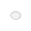 Snack tray Quid Gastro White Black Ceramic 14 x 11 cm (6 Units)