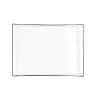 поднос для закусок Quid Gastro Белый Чёрный Керамика 31 x 23 cm (6 штук)