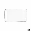 Užkandžių dėklas Quid Gastro Balta Keramikinis 31 x 18 cm (6 vnt.)