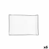 поднос для закусок Quid Gastro Белый Керамика 26 x 18 cm (6 штук)