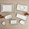 Välipalatarjotin Quid Gastro Valkoinen Musta Keraminen 20,5 x 11 x 3,5 cm (12 osaa)