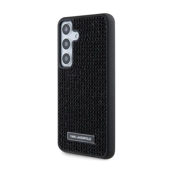Karl Lagerfeld Rhinestone Metal Logo - Samsung Galaxy S24 Case (black)
