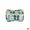 Aamupalatarjotin Quid Habitat Monivärinen Muovinen 33,5 x 23 x 3,5 cm Kahvoilla Levyt (12 osaa)