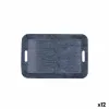 Aamupalatarjotin Quid Habitat Sininen Muovinen 33 x 23 x 4 cm Kahvoilla Denim (12 osaa)