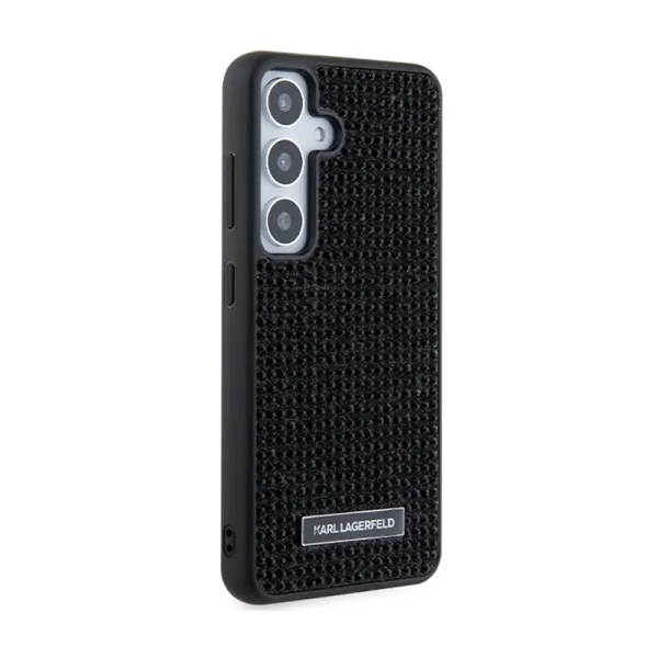 Karl Lagerfeld Rhinestone Metal Logo - Samsung Galaxy S24 Case (black)