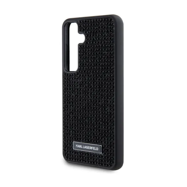 Karl Lagerfeld Rhinestone Metal Logo - Samsung Galaxy S24 Case (black)