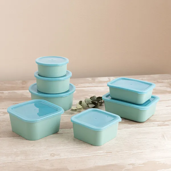 Stačiakampė priešpiečių dėžutė su dangteliu Quid Inspira 1,34 L Žalia Plastmasinis (12 vnt.)