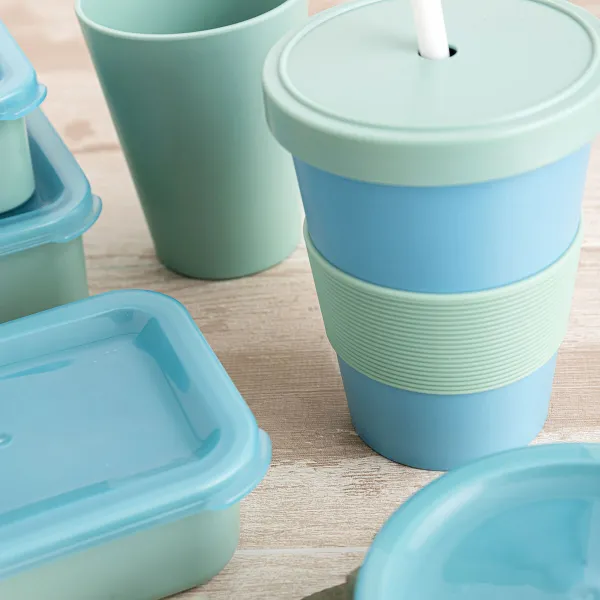 Stačiakampė priešpiečių dėžutė su dangteliu Quid Inspira 1,34 L Žalia Plastmasinis (12 vnt.)