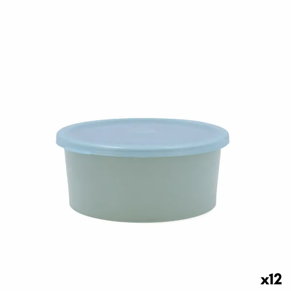 Apvali pietų dėžutė su dangteliu Quid Inspira 760 ml Žalia Plastmasinis (12 vnt.)