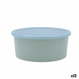 Apvali pietų dėžutė su dangteliu Quid Inspira 1,34 L Žalia Plastmasinis (12 vnt.)