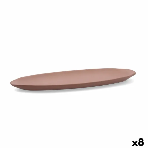Välipalatarjotin Quid Mineral Gres Terrakotta Keraminen 13 x 30,5 cm (8 osaa)