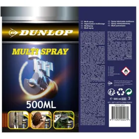 Dunlop - Multifunctional Spray / Lubricant / Penetrating Oil / Cleaner / Contact Spray 500 ml