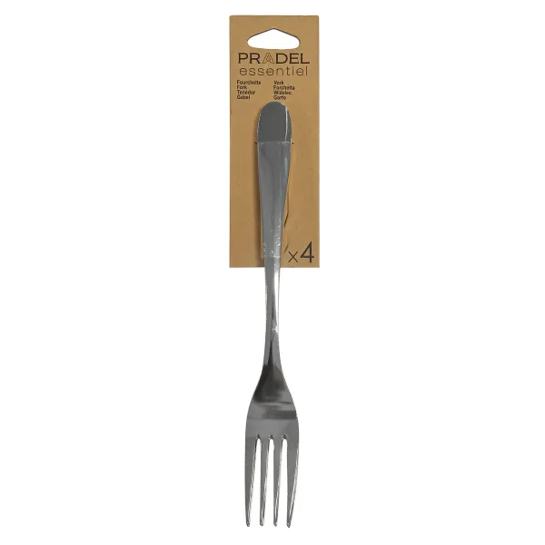Dakšu Komplekts Pradel essentiel Ondine Tērauds Metāls 18 cm (4 gb.)