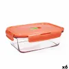 Hermētiska Pusdienu Kastīte Luminarc Pure Box Holy Daudzkrāsains Stikls 1,22 L (6 gb.)