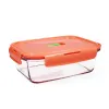 Hermētiska Pusdienu Kastīte Luminarc Pure Box Holy Daudzkrāsains Stikls 1,22 L (6 gb.)