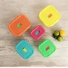Hermētiska Pusdienu Kastīte Luminarc Pure Box Holy Daudzkrāsains Stikls 380 ml (6 gb.)
