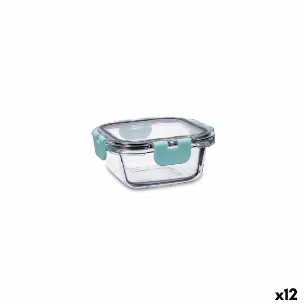 Hermētiska Pusdienu Kastīte Quid Purity Kvadrāta 310 ml Caurspīdīgs Stikls (12 gb.)