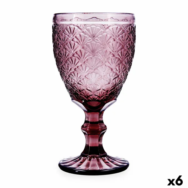 Vīnaglāze Bidasoa Rose Moon Rozā Stikls 350 ml (6 gb.)