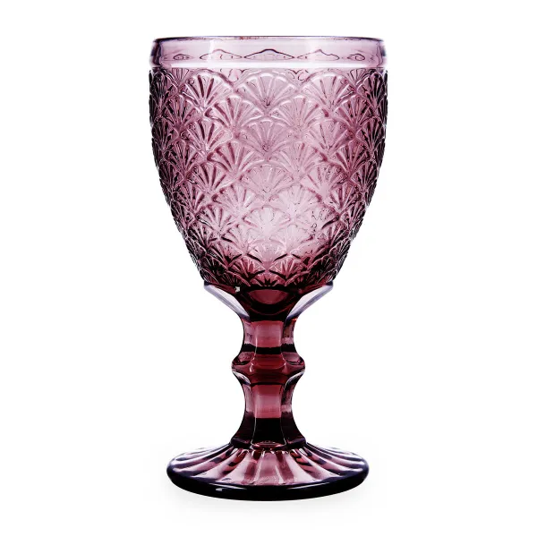 Lasi Bidasoa Rose Moon Pinkki Lasi 350 ml (6 osaa)