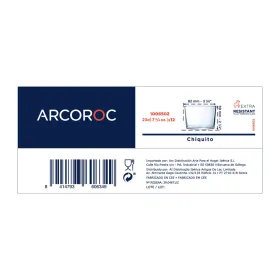 Stiklinių rinkinys Arcoroc Chiquito Skaidrus stiklas 230 ml (12 vnt.)