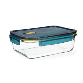 Ilmatiivis eväsrasia Quid Astral Sininen Lasi 1,52 L 23 x 17,5 x 8,4 cm (6 osaa)