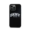 DKNY Liquid Silicone White Printed Logo MagSafe - Case for iPhone 15 Pro Max (black)