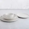 Plakans trauks Bidasoa Fosil Balts Keramika 26,5 x 26,4 x 2,3 cm (6 gb.)