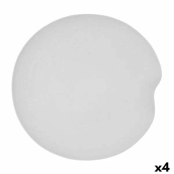 Välipalatarjotin Bidasoa Fosil Valkoinen Keraminen Alumiinioksidi 31,4 x 31,2 x 4 cm (4 osaa)