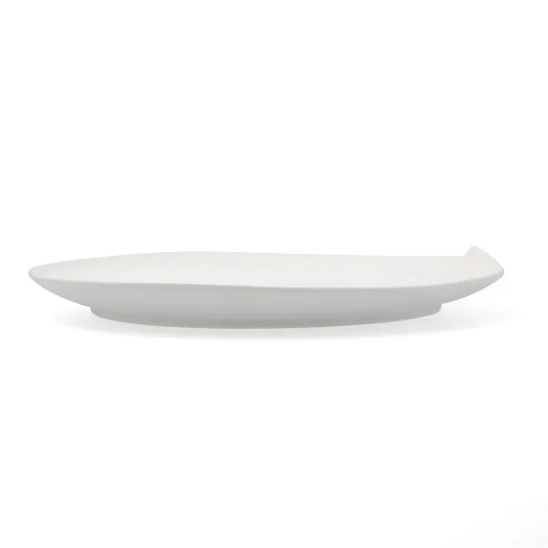 Snack tray Bidasoa Fosil White Ceramic Aluminium Oxide 31,4 x 31,2 x 4 cm (4 Units)