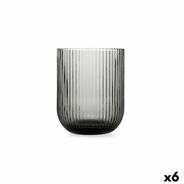 Стакан Bidasoa Fosil Серый Cтекло 280 ml (6 штук)