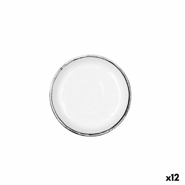 Блюдо Quid Select Filo Белый Чёрный Пластик 14 x 3 cm (12 штук)