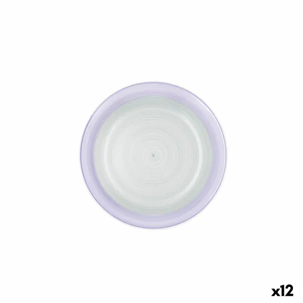 Jälkiruokalautanen Quid Kaleido Vihreä Purppura Keraminen 19 cm (12 osaa)
