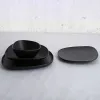 Deep Plate Bidasoa Fosil Black Ceramic Squared 21,9 x 21,7 x 4,8 cm (6 Units)