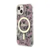 Guess Flower MagSafe - Case for iPhone 14 (Pink)